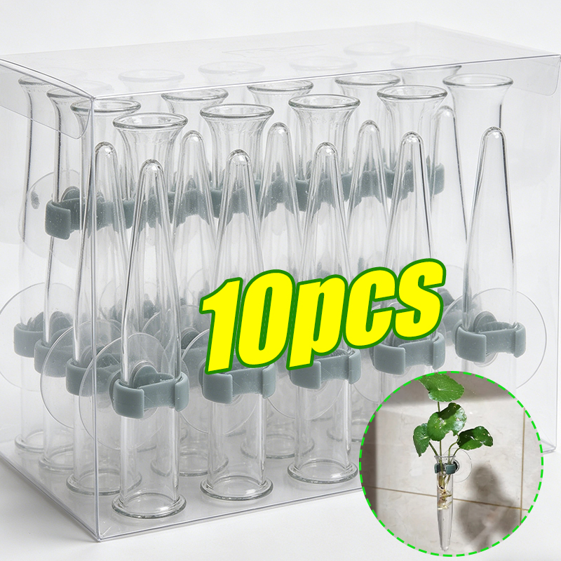 Anda Florist Supply - 11cmの花用ウォーターチューブ、プラスチック製栄養容器、吸盤付きフラワーホルダー、生花アレンジメント用、花屋用品