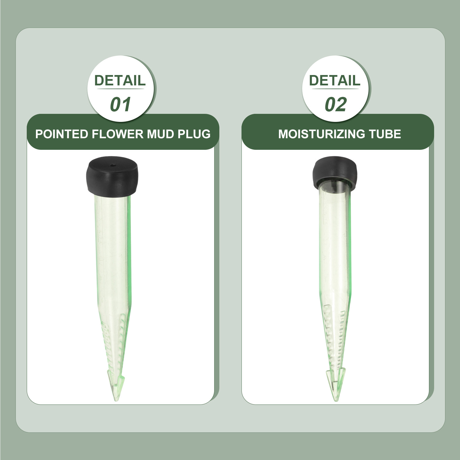 Anda Florist Supply - 50個入り 花用ウォーターチューブ 透明プラスチック製 花茎用ウォーターホルダー 生花アレンジメント用 花屋用品