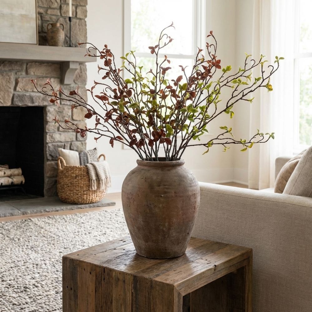 Branch Curly Willow - リアルタッチ人工柳の枯れ枝、カール状のプラスチック製シミュレーションツリーブランチ、花瓶フィラー、グリーン植物、偽の枯れ枝