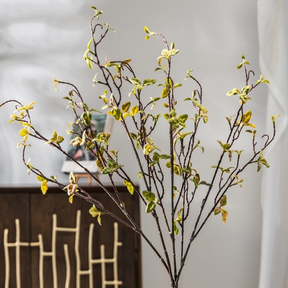 Branch Curly Willow - リアルタッチ人工柳の枯れ枝、カール状のプラスチック製シミュレーションツリーブランチ、花瓶フィラー、グリーン植物、偽の枯れ枝