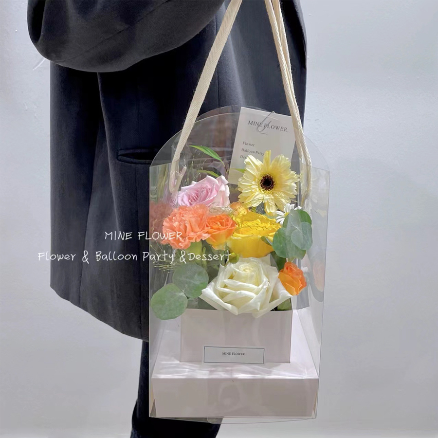 5/10 個、ハンドフラワー包装箱、防水透明フラワーアートア - Anda Florist Supply のレビューと価格