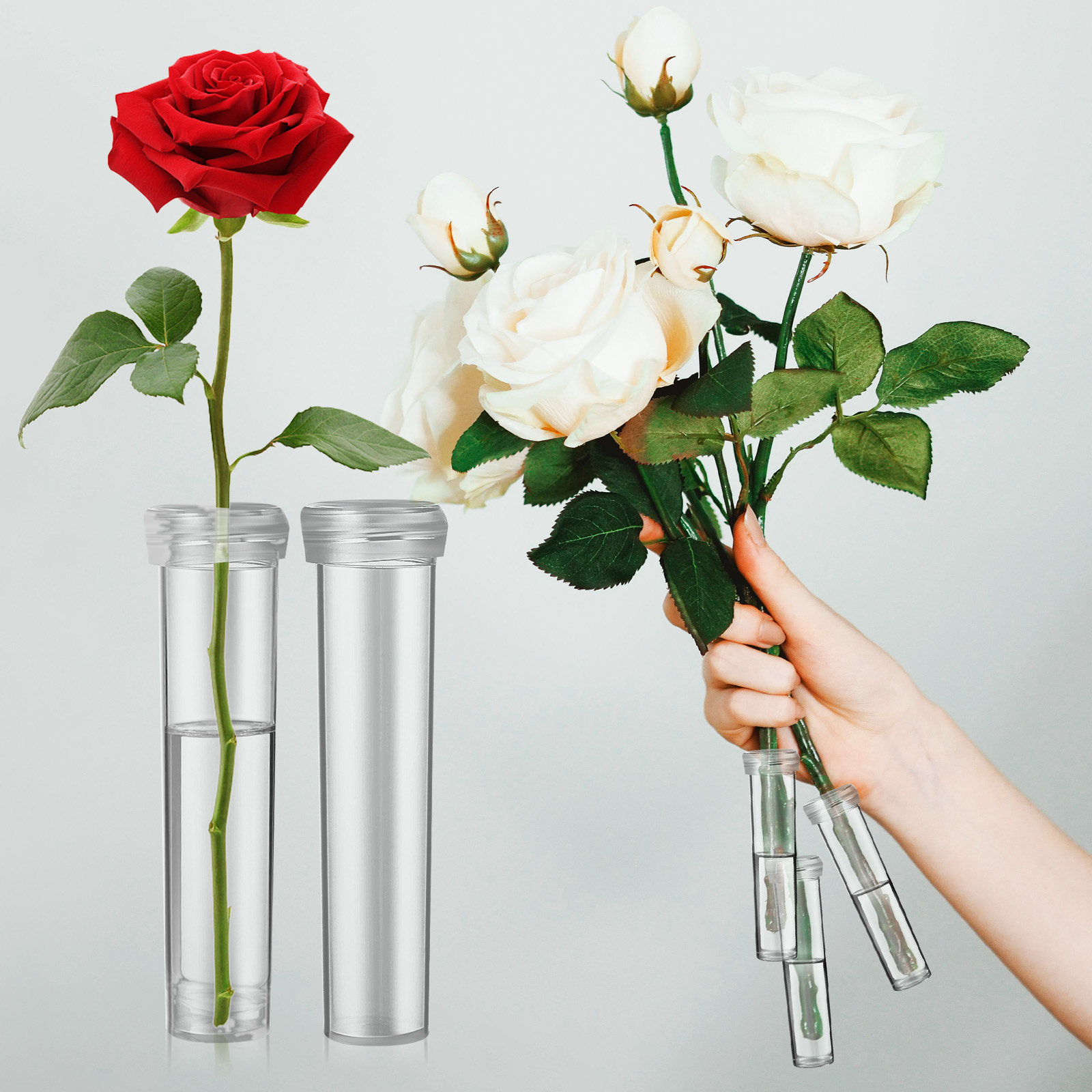 100本入りフラワーウォーターチューブ、フレッシュ栄養チュー - Anda Florist Supply のレビューと価格