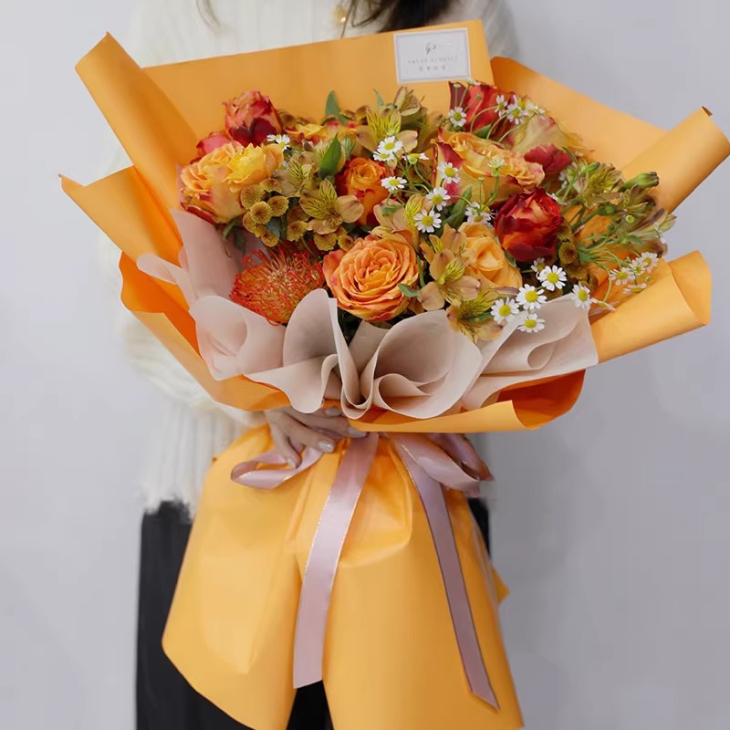 砂の花の包装紙、防水の花束材料、花屋の供給、ヤヤウ砂紙、韓国 - Anda Florist Supply のレビューと価格