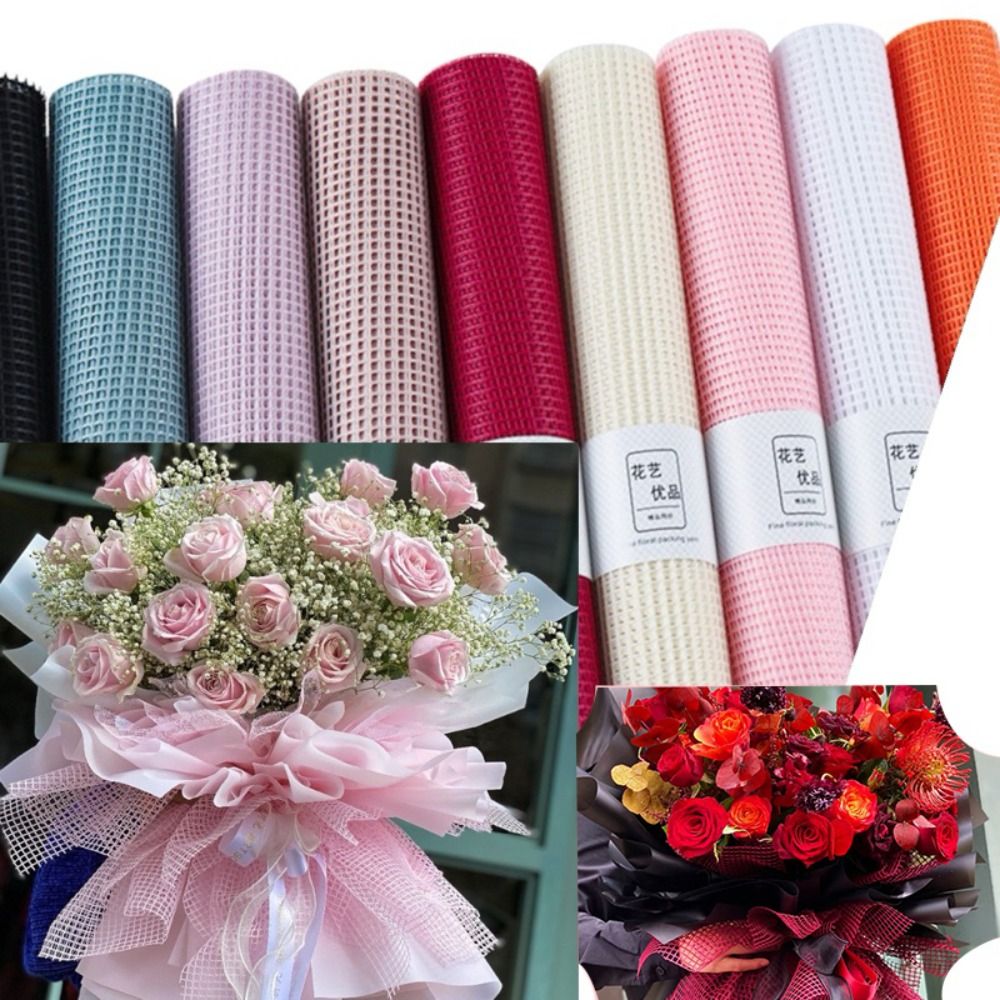 幅50cmの生花用包装紙 DIYハードヤーンメッシュ包装紙  - Anda Florist Supply のレビューと価格