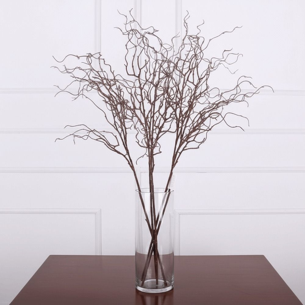 長さ120cmの人工柳の枝、4股のリアルなデザイン、シミュレ - Branch Curly Willow のレビューと価格
