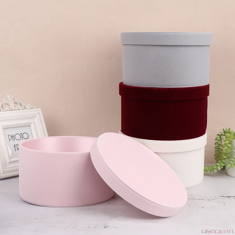 ベルベットラウンドフラワーボックスギフトボックス新鮮な本物の - Anda Florist Supply のレビューと価格