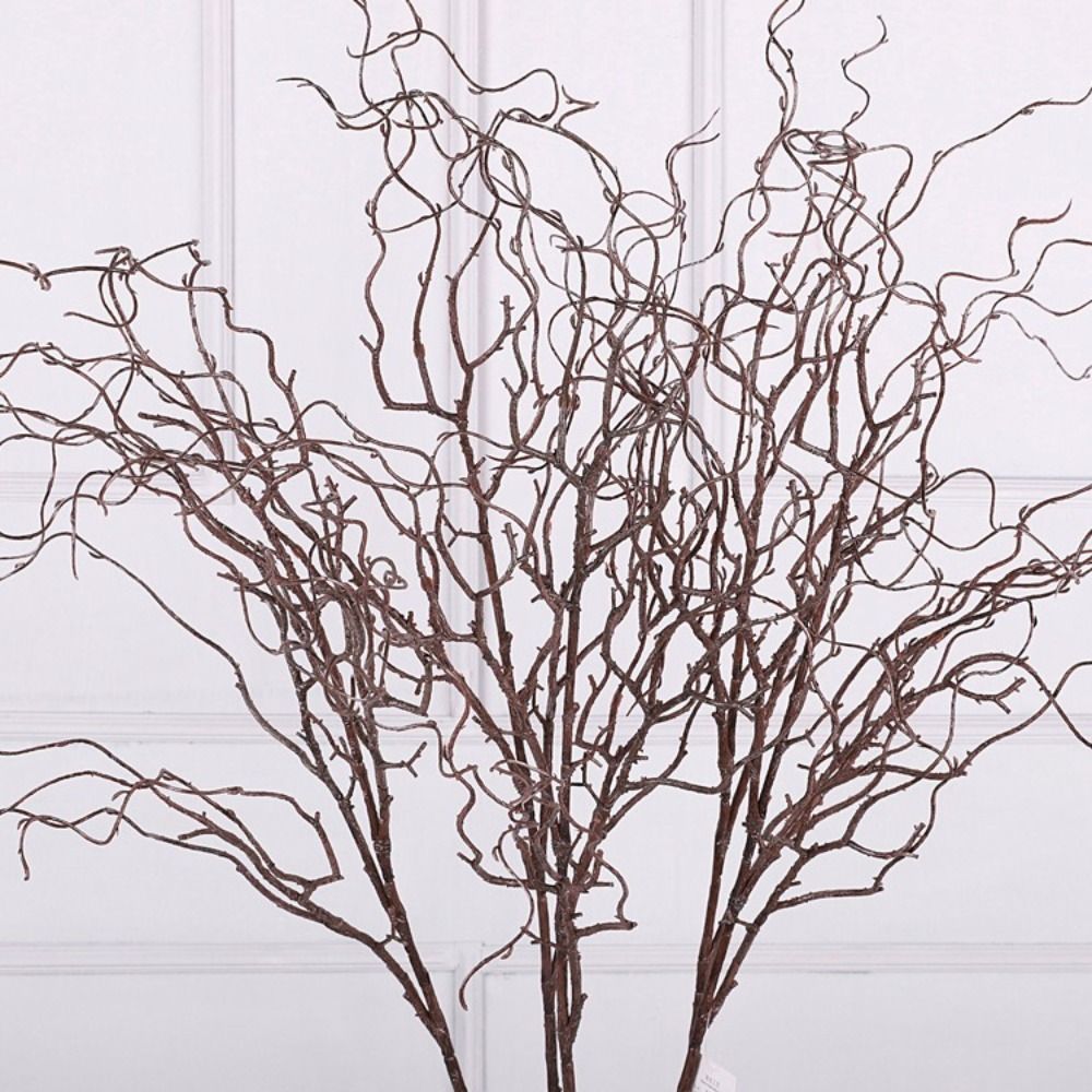 120cmの長さの人工柳の枝、4つの枝を持つリアルなデザイン - Branch Curly Willow のレビューと価格