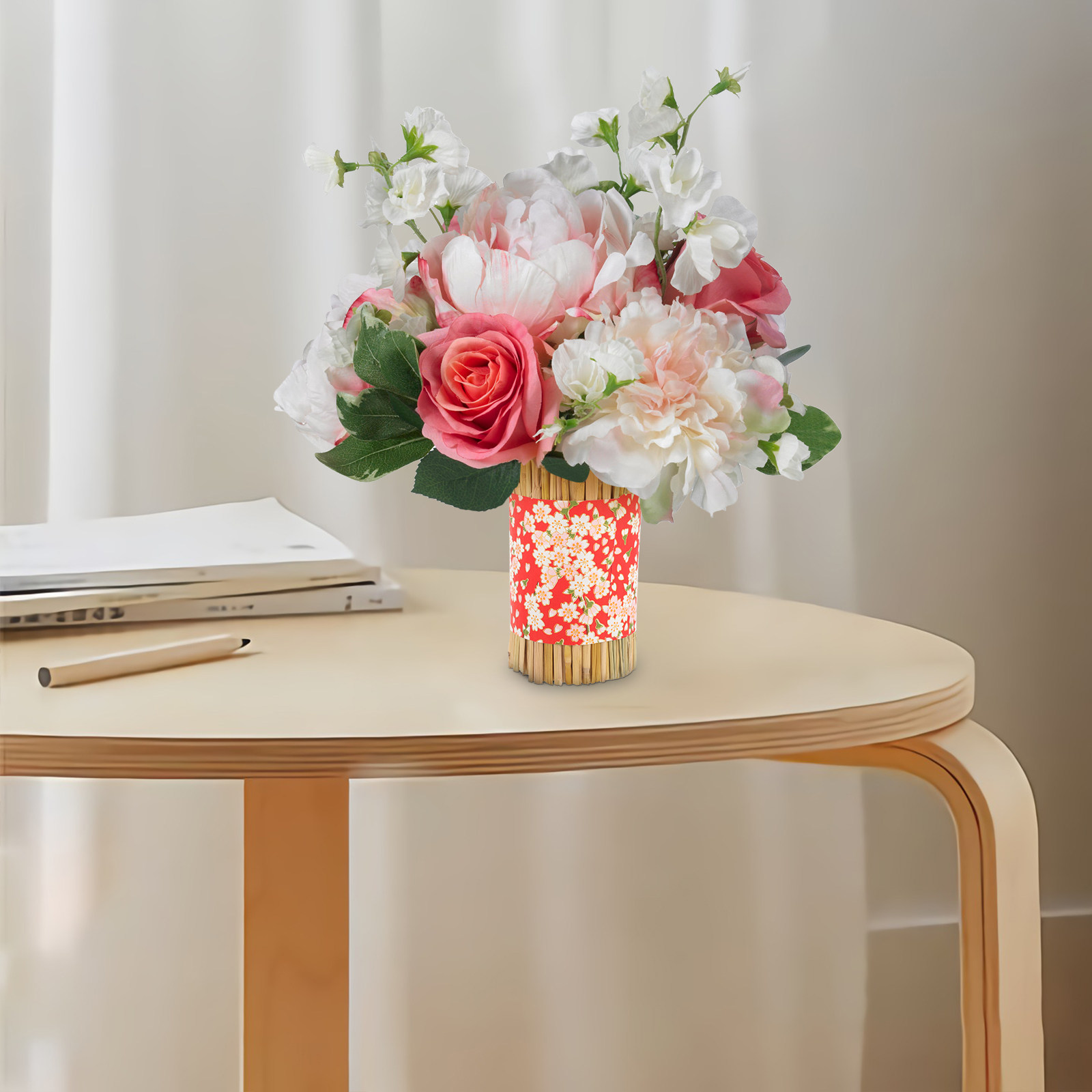 わら工芸装飾花瓶ドライフラワーカードアレンジメント日本料理レ - Anda Florist Supply のレビューと価格